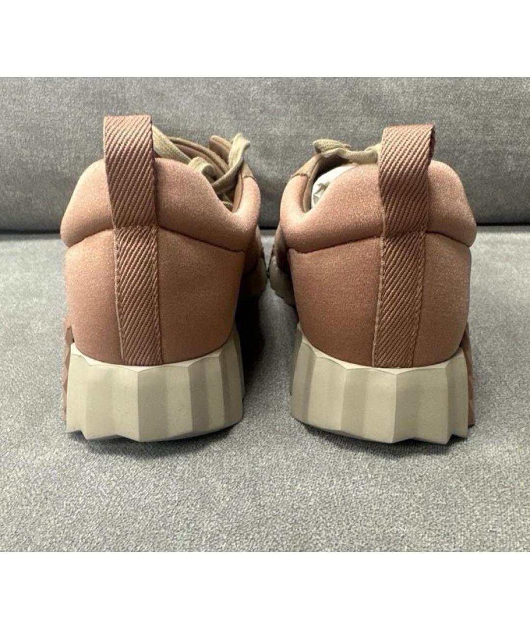 HERMES Розовые замшевые кроссовки, фото 4