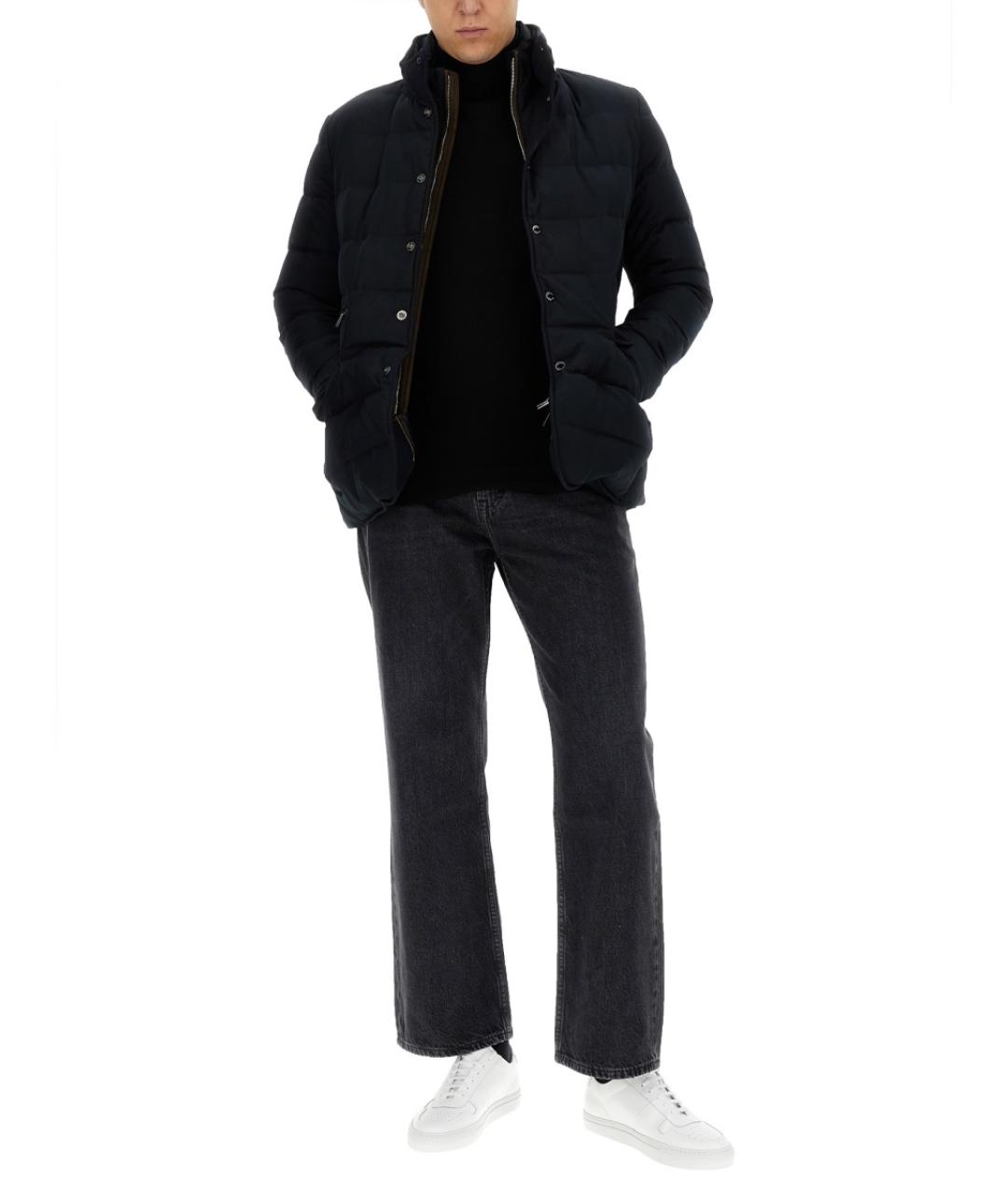 MOORER Синий полиэстеровый пуховик, фото 2