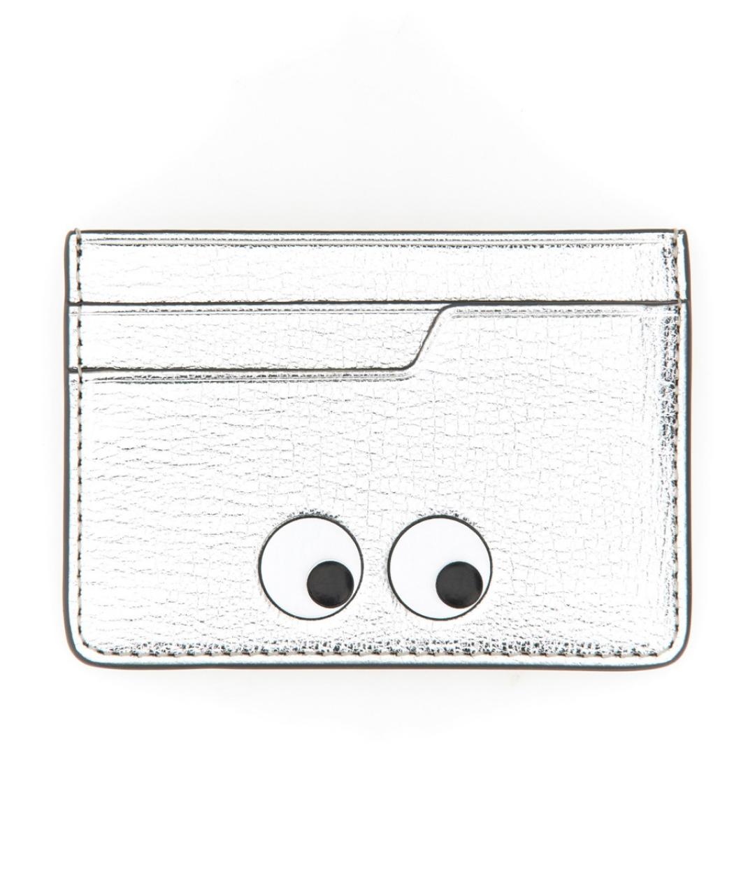 ANYA HINDMARCH Серебрянный кожаный кардхолдер, фото 1