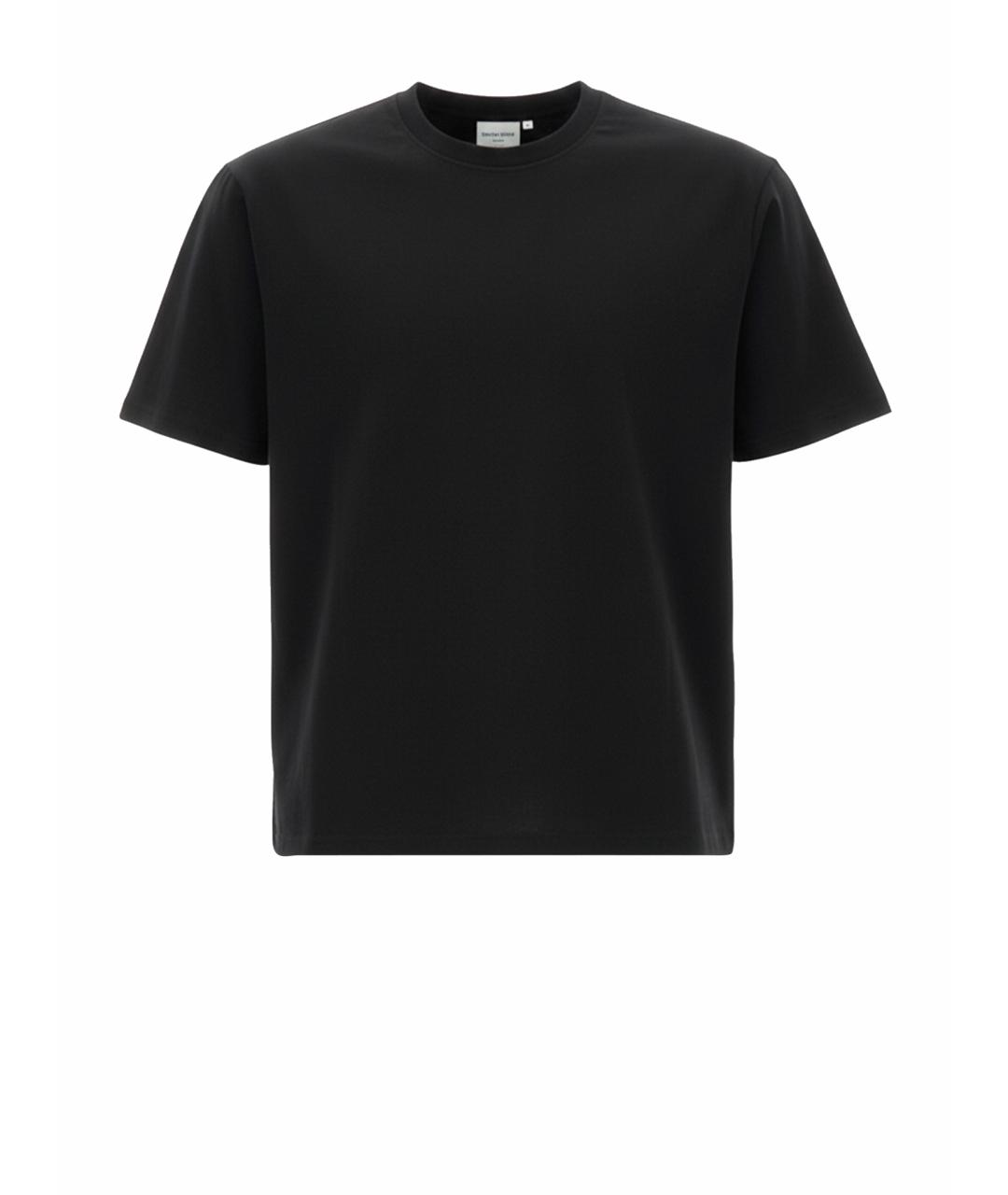 STUDIO NICHOLSON Черная хлопковая футболка, фото 1