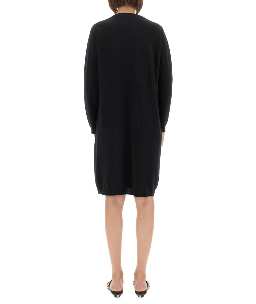 FABIANA FILIPPI Черное шерстяное повседневное платье, фото 4