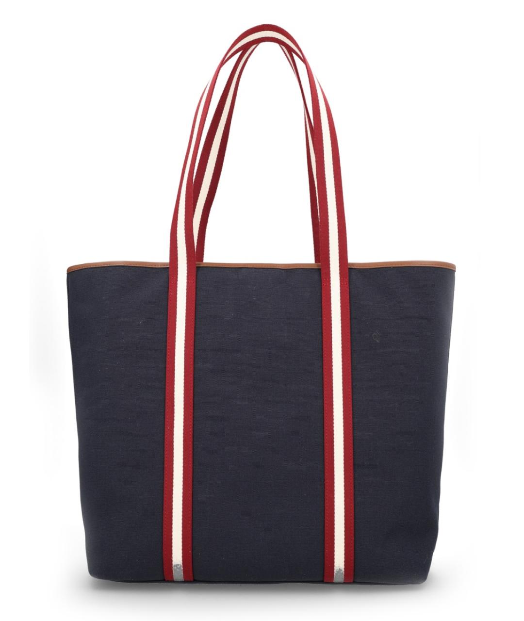 BALLY Черная хлопковая сумка тоут, фото 2