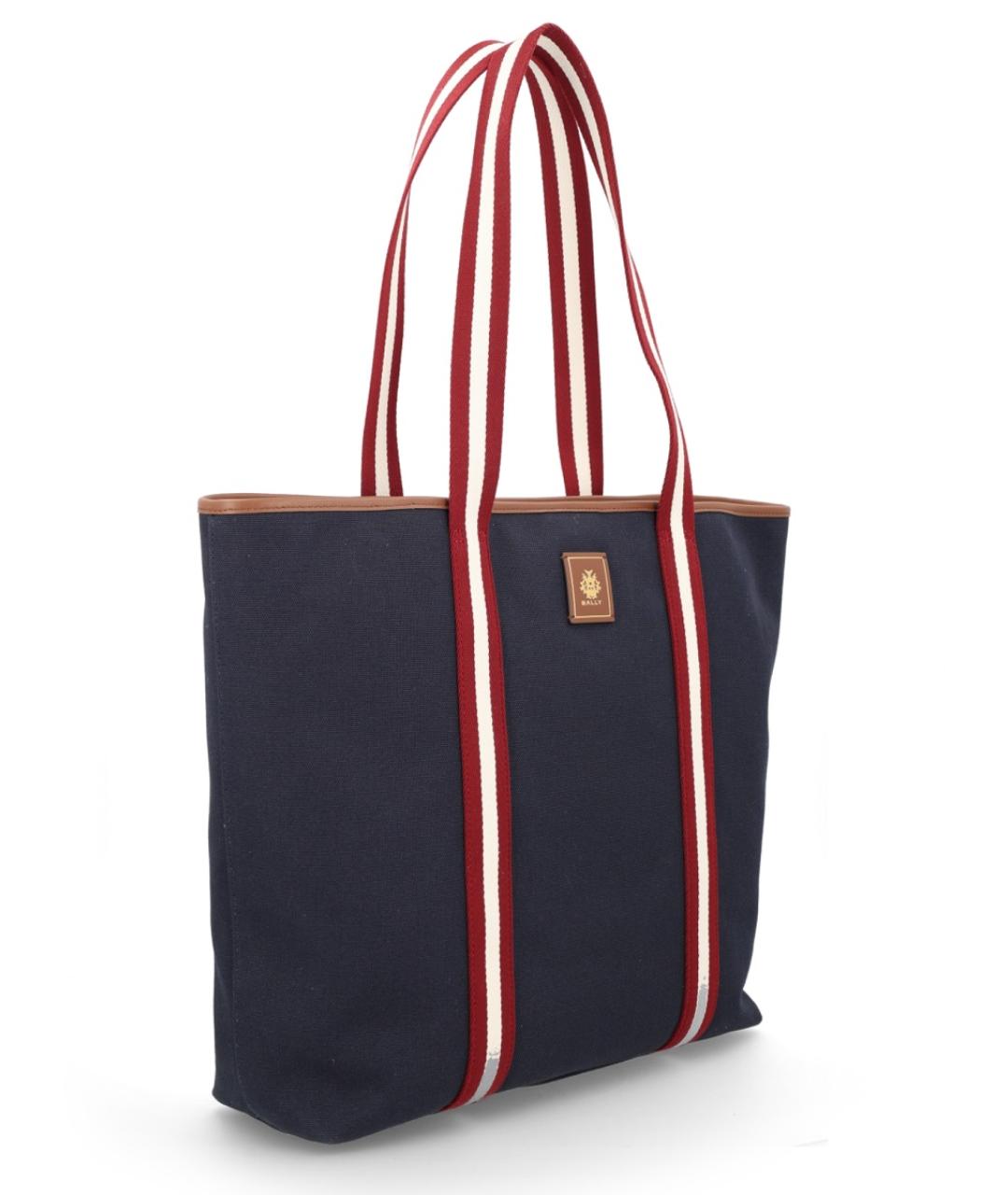 BALLY Черная хлопковая сумка тоут, фото 3