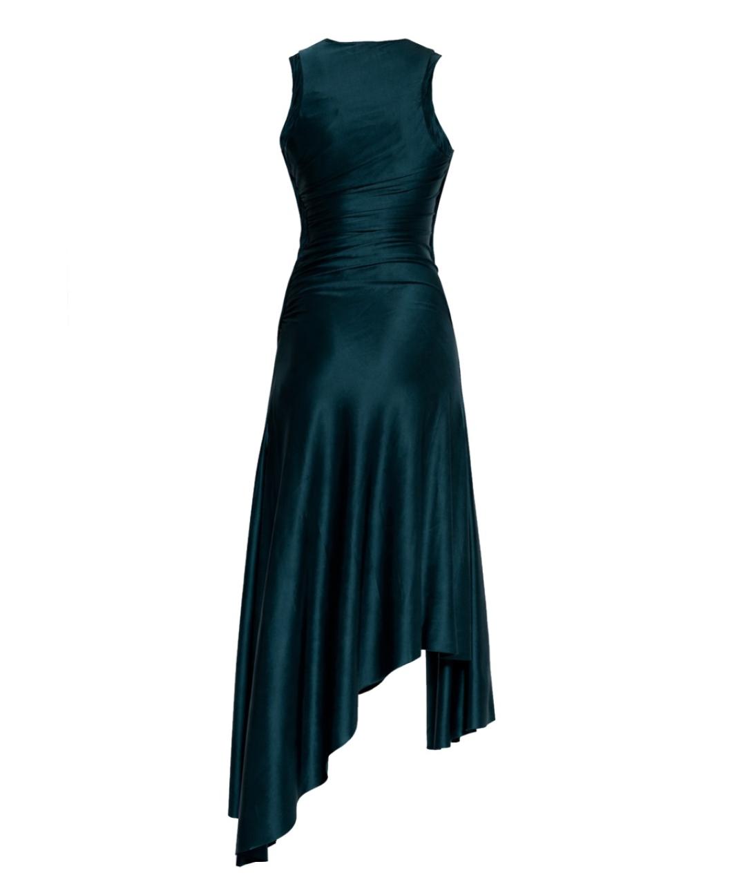 VICTORIA BECKHAM Синее вискозное повседневное платье, фото 2