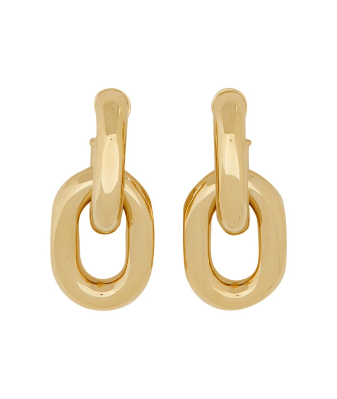PACO RABANNE Золотые латунные серьги, фото 1