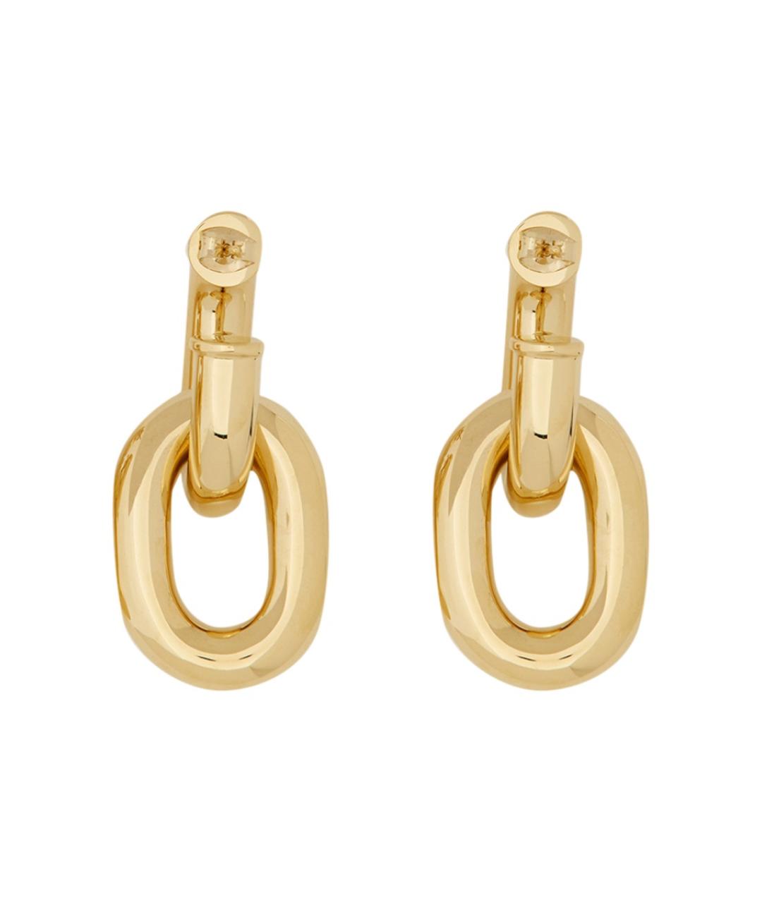 PACO RABANNE Золотые латунные серьги, фото 2