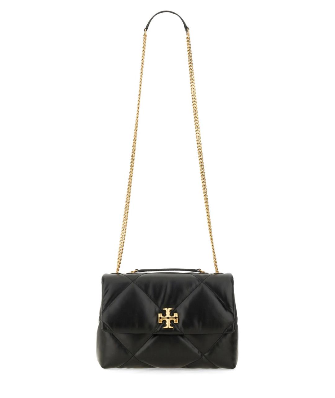 TORY BURCH Черная кожаная сумка через плечо, фото 2
