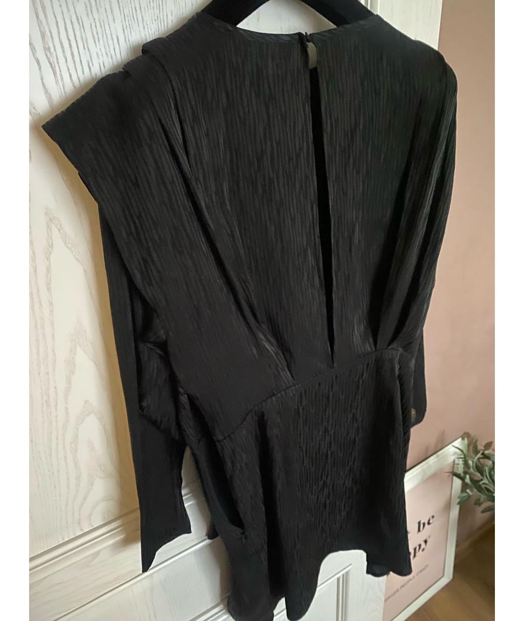 IRO Черное ацетатное коктейльное платье, фото 2