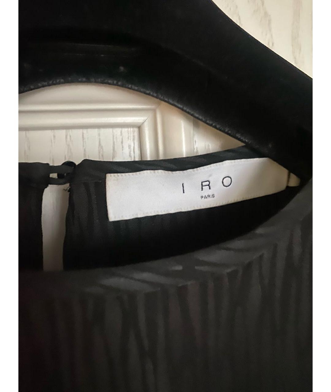 IRO Черное ацетатное коктейльное платье, фото 3