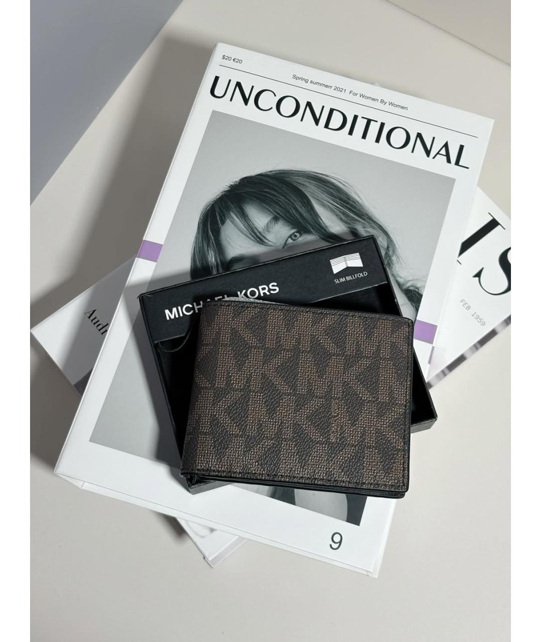 MICHAEL KORS Коричневый кошелек, фото 4