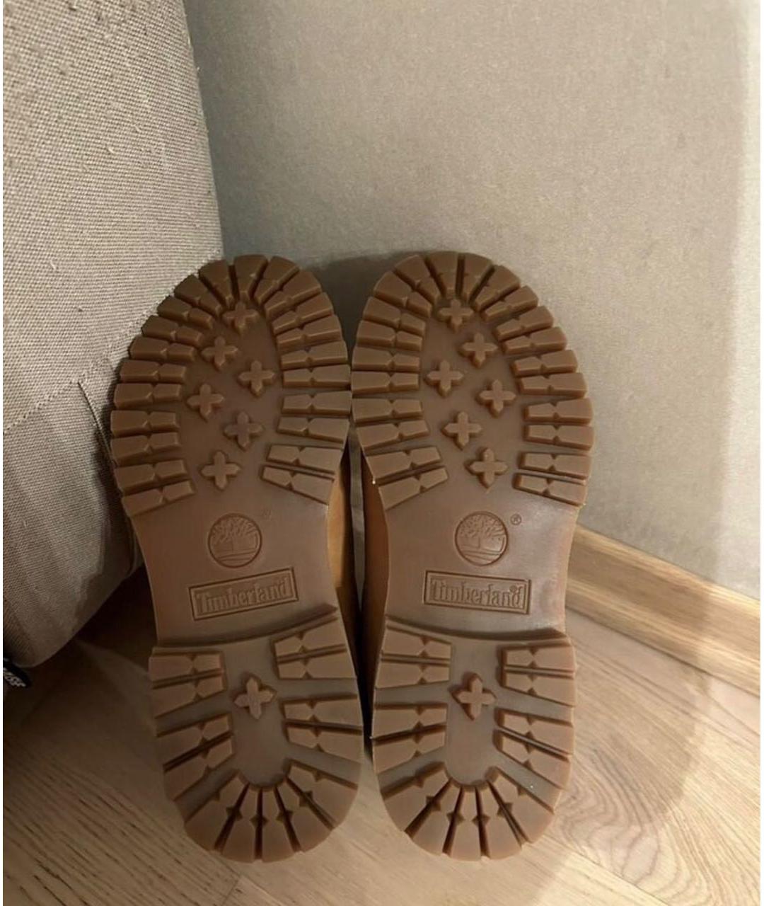 TIMBERLAND Горчичные нубуковые ботинки, фото 5