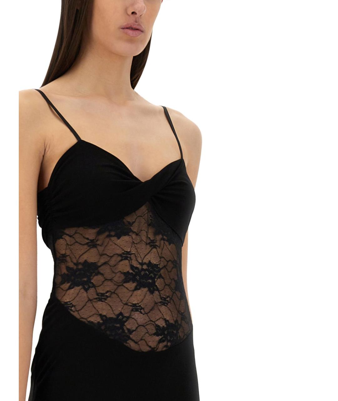 NINA RICCI Черное вискозное вечернее платье, фото 3