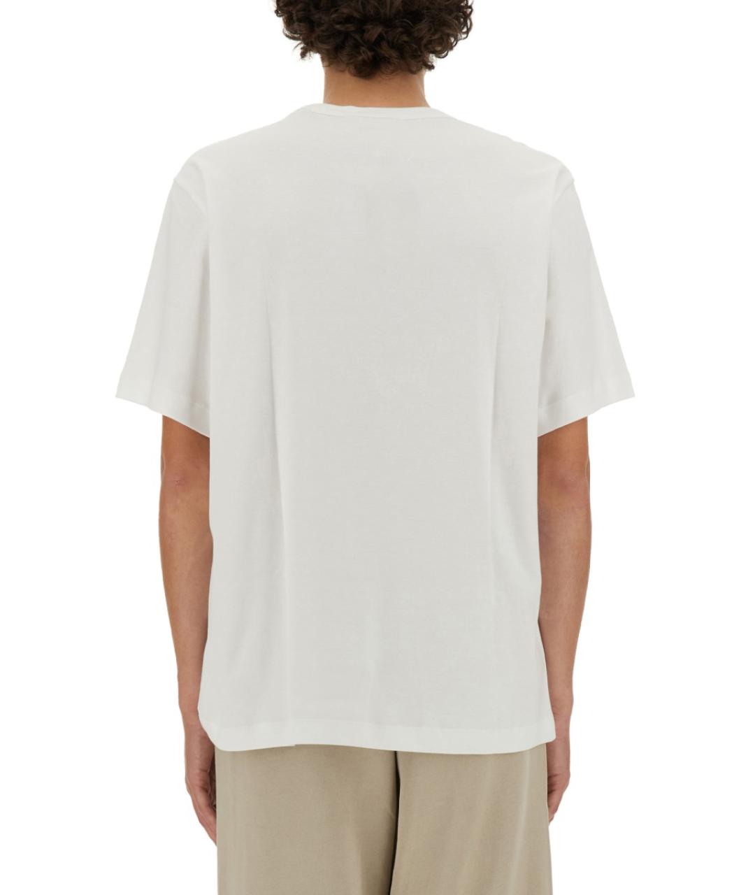 HELMUT LANG Белая хлопковая футболка, фото 3