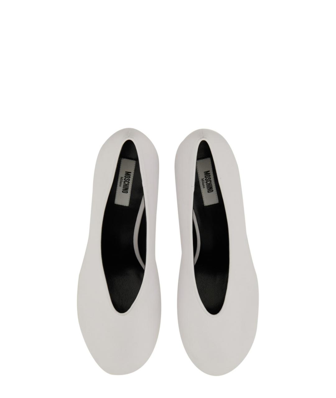 MOSCHINO Белые синтетические туфли, фото 3