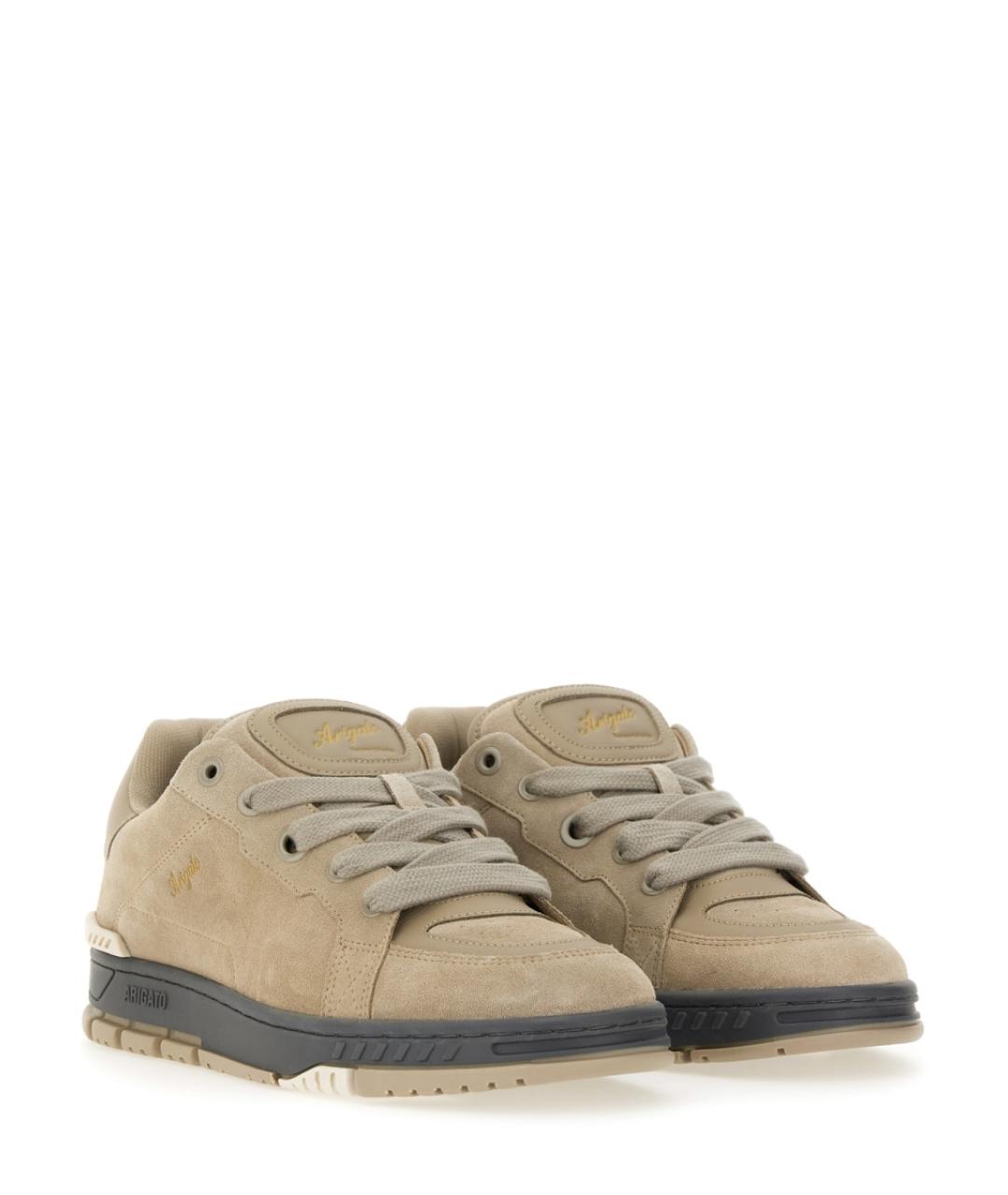 AXEL ARIGATO Бежевые замшевые низкие кроссовки / кеды, фото 2