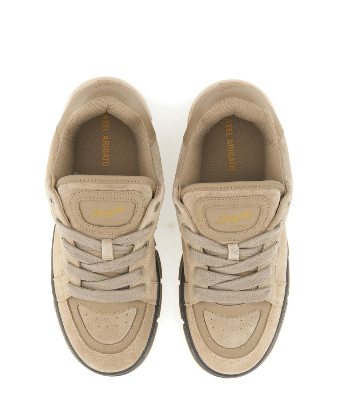 AXEL ARIGATO Бежевые замшевые низкие кроссовки / кеды, фото 6