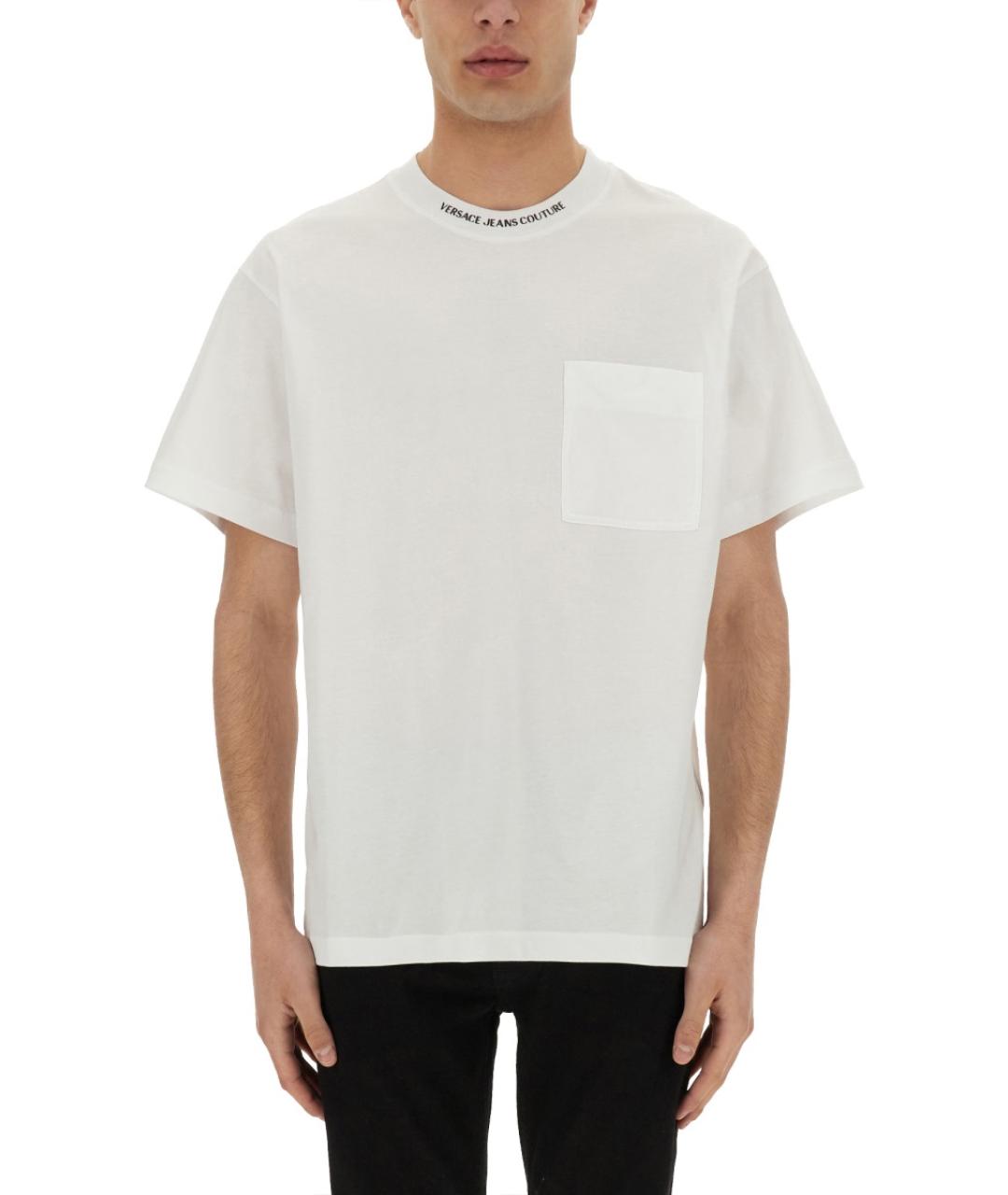 VERSACE JEANS COUTURE Белая хлопковая футболка, фото 5