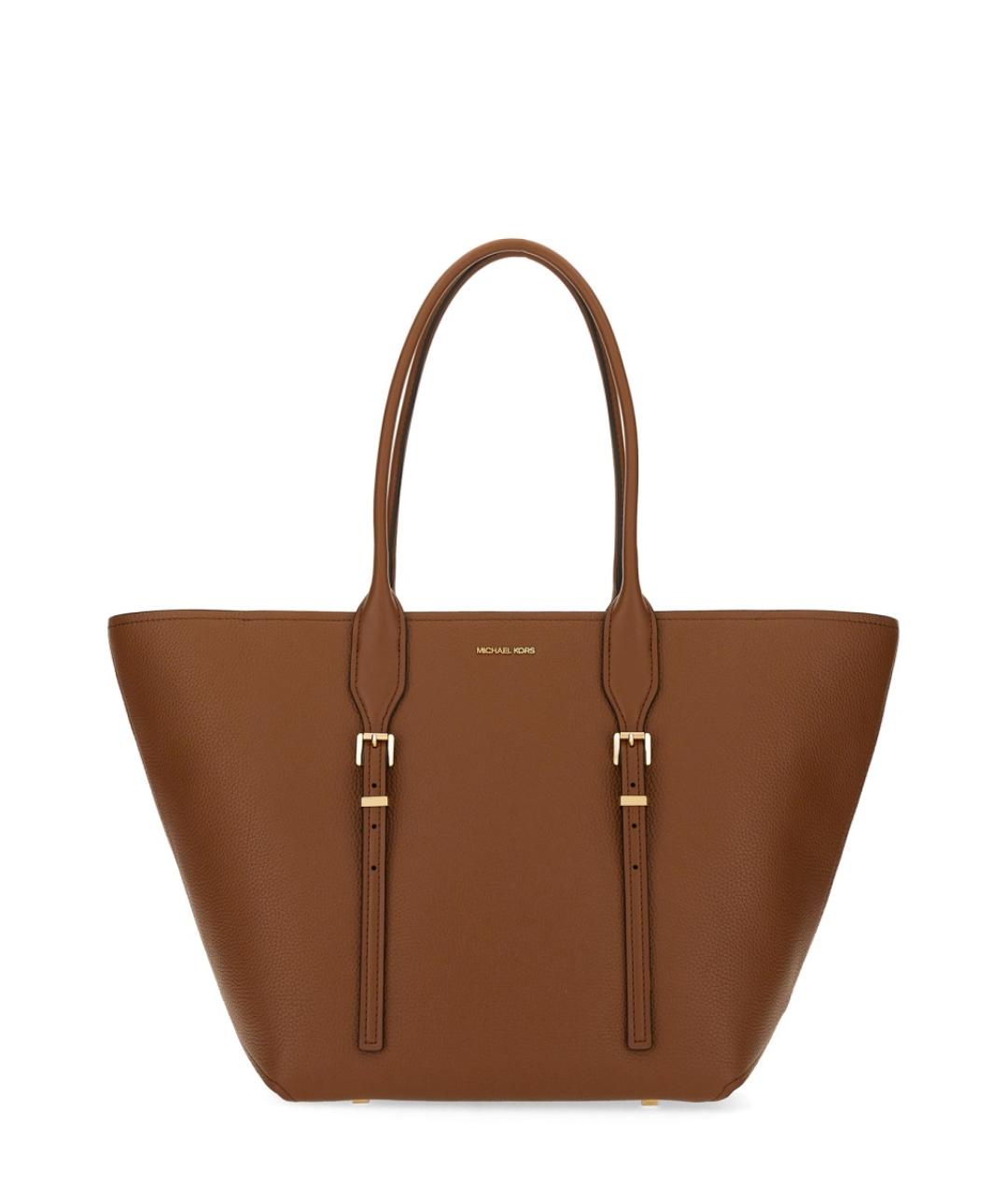 MICHAEL KORS Коричневая кожаная сумка тоут, фото 1