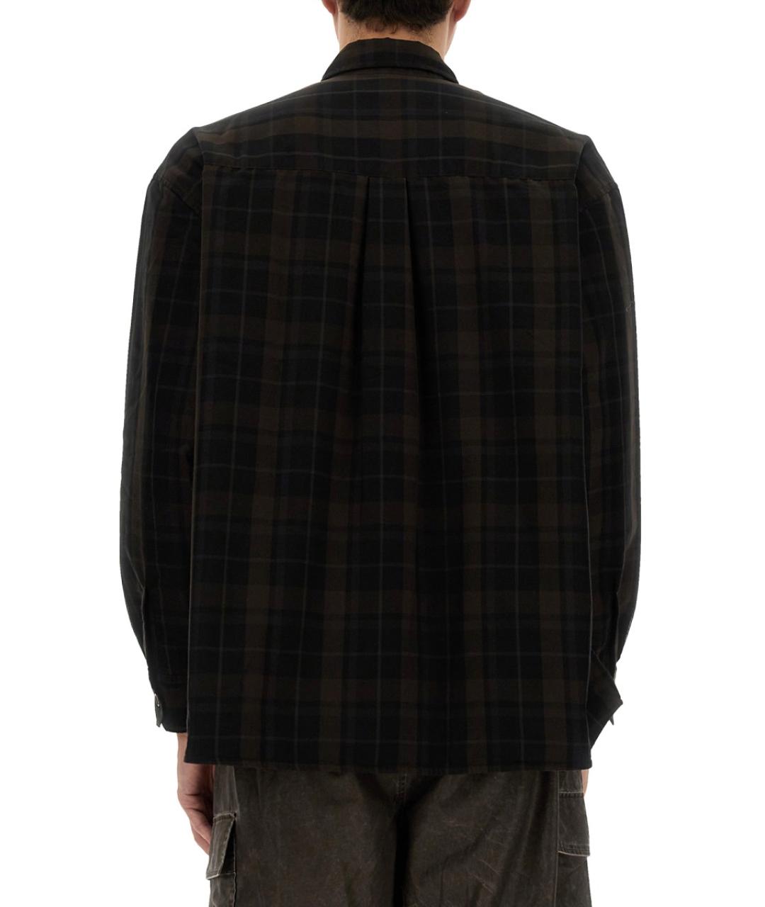 OUR LEGACY Коричневая хлопко-полиэстеровая кэжуал рубашка, фото 3