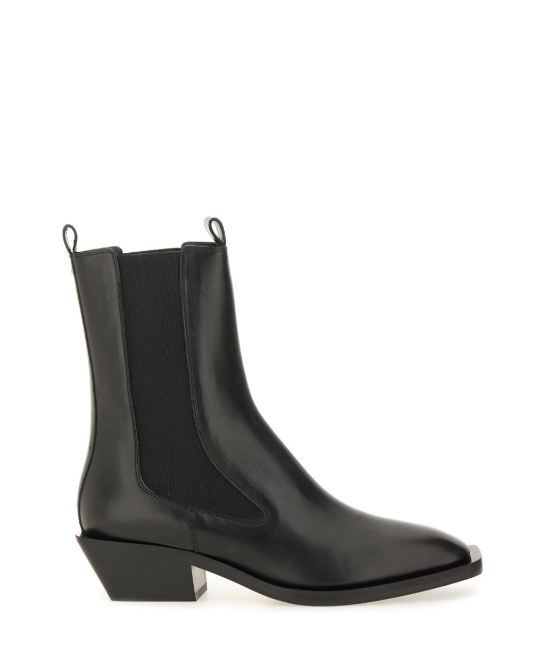 AEYDE Черные кожаные ботинки, фото 1