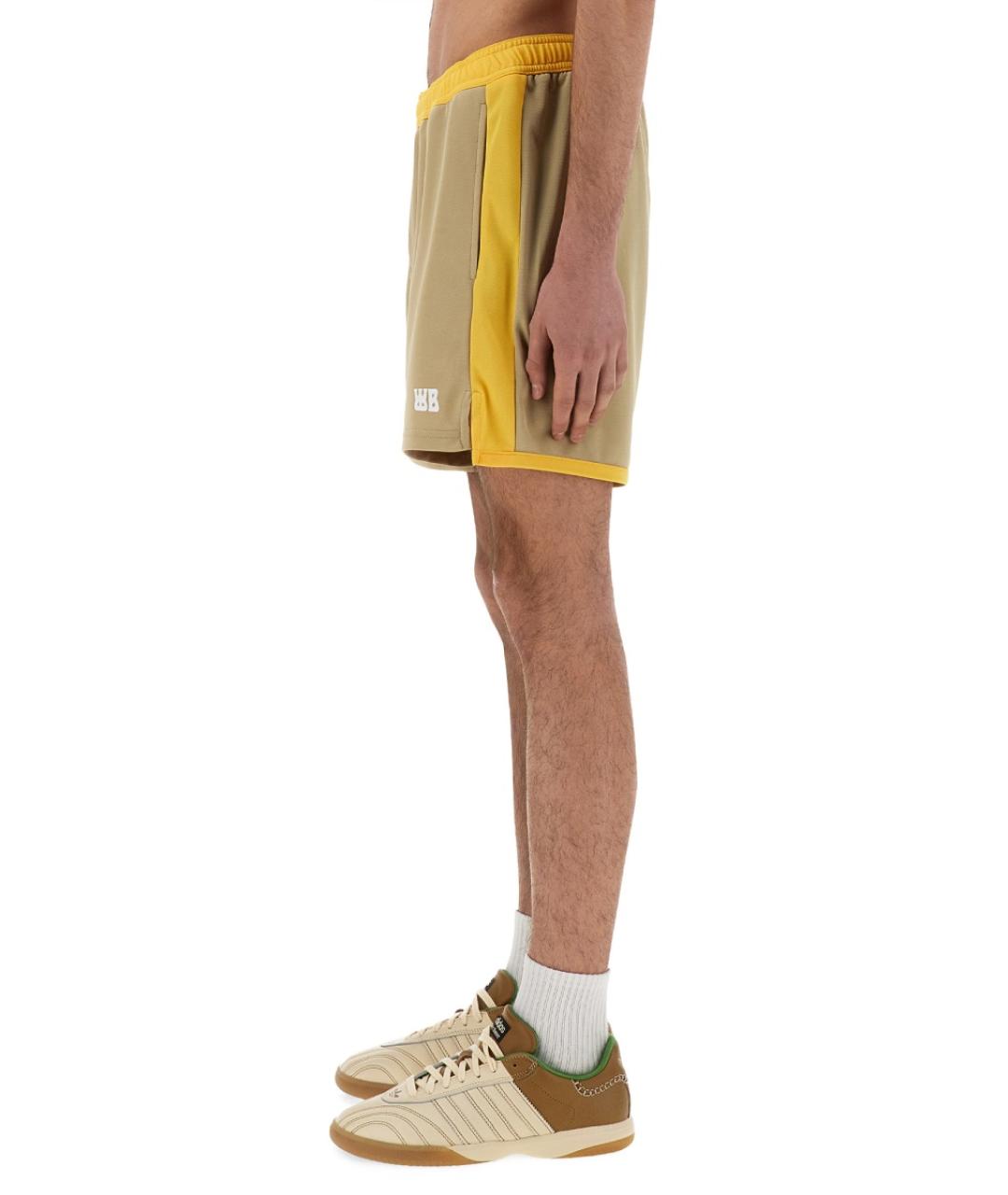 WALES BONNER Желтые полиэстеровые шорты, фото 4