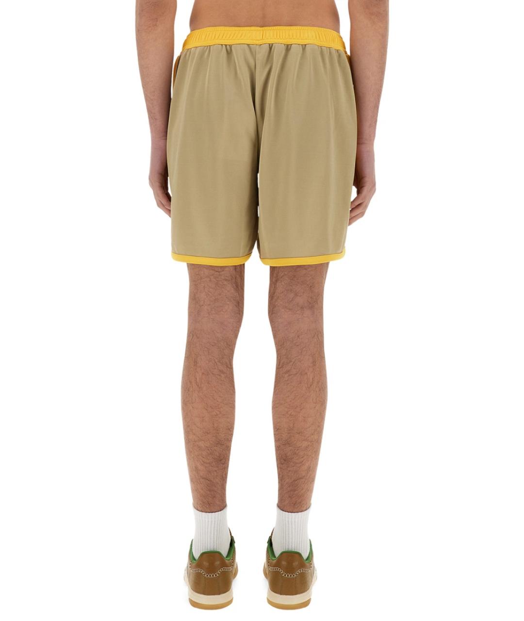 WALES BONNER Желтые полиэстеровые шорты, фото 3