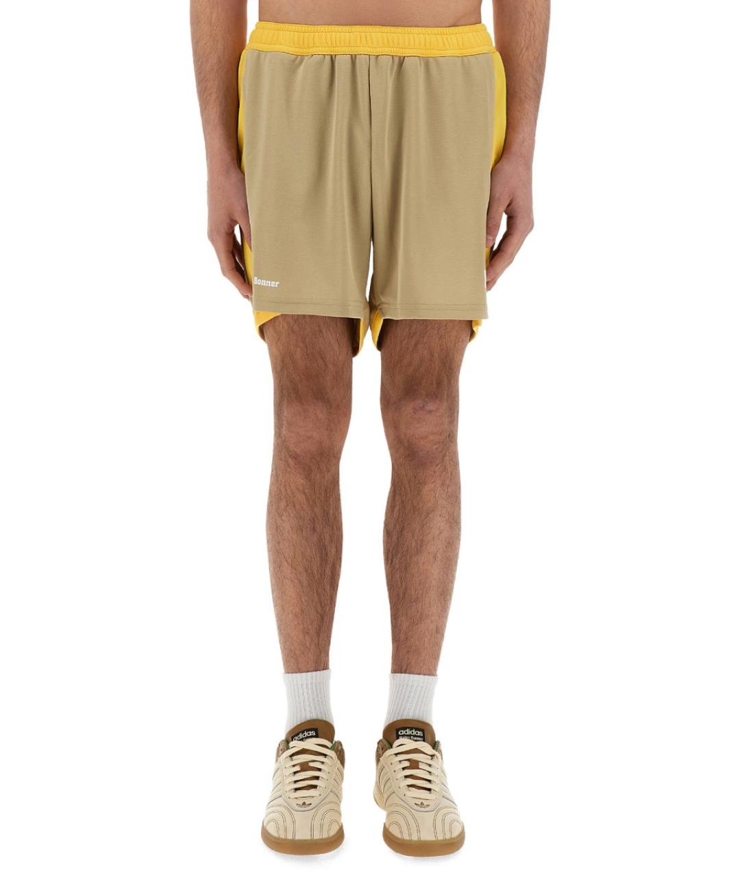 WALES BONNER Желтые полиэстеровые шорты, фото 5