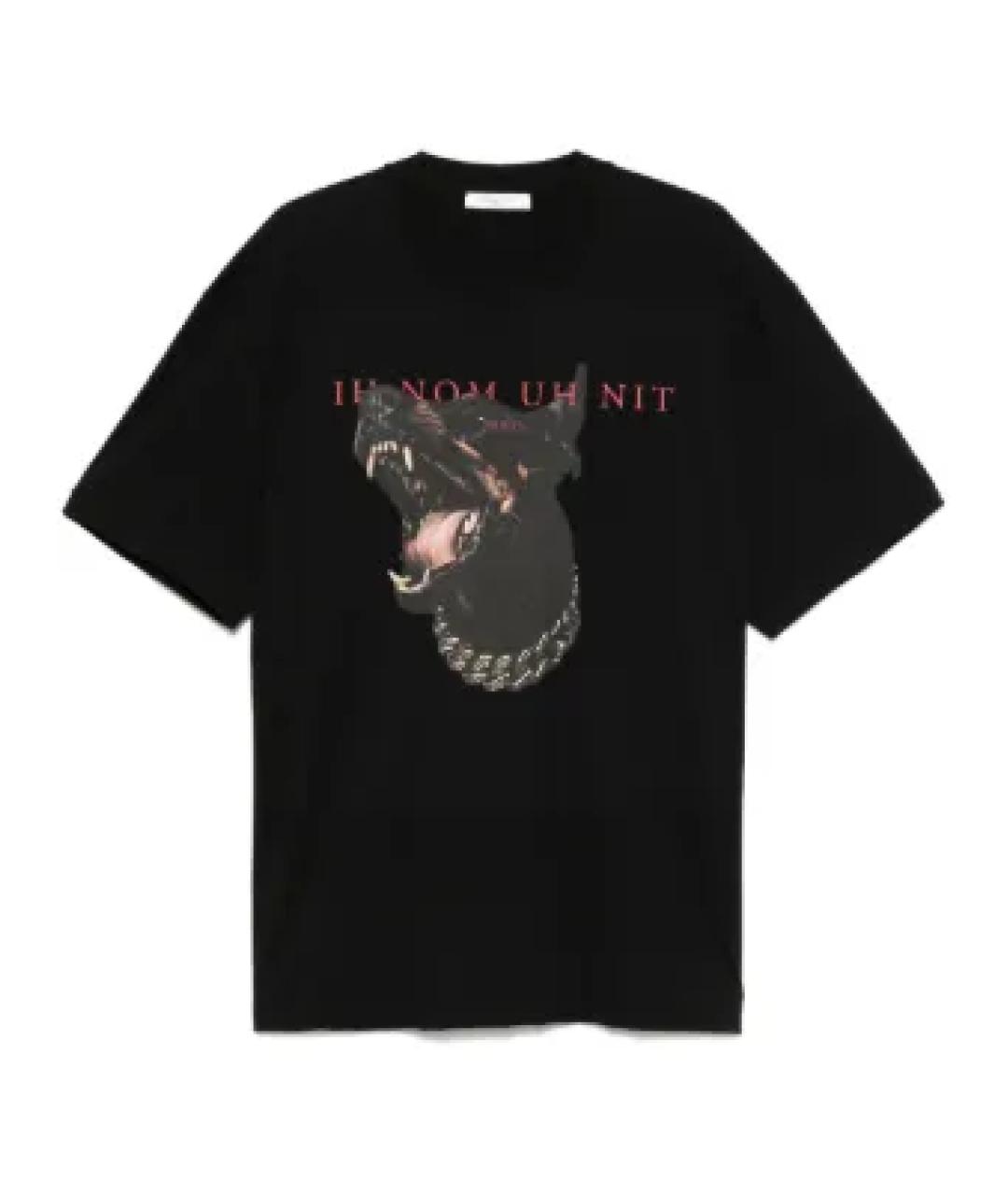 IH NOM UH NIT Черная хлопковая футболка, фото 1