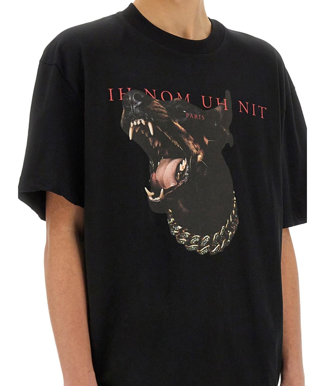 IH NOM UH NIT Черная хлопковая футболка, фото 4
