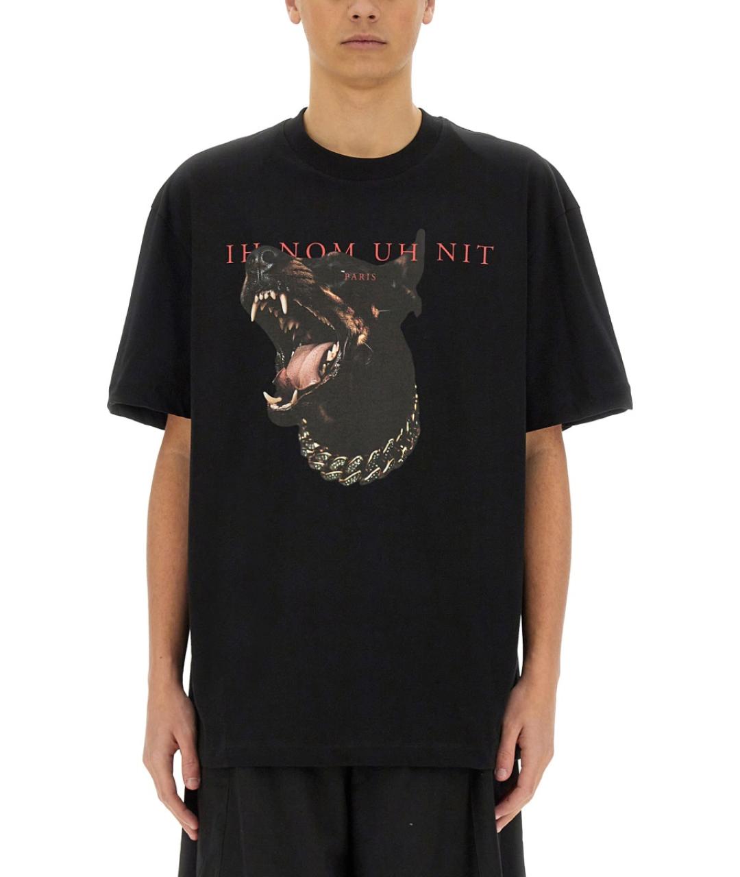 IH NOM UH NIT Черная хлопковая футболка, фото 5