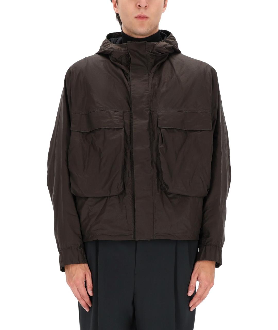 LEMAIRE Коричневая полиамидовая куртка, фото 4