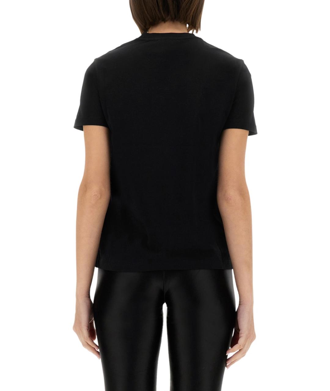 VERSACE JEANS COUTURE Черная хлопковая футболка, фото 4