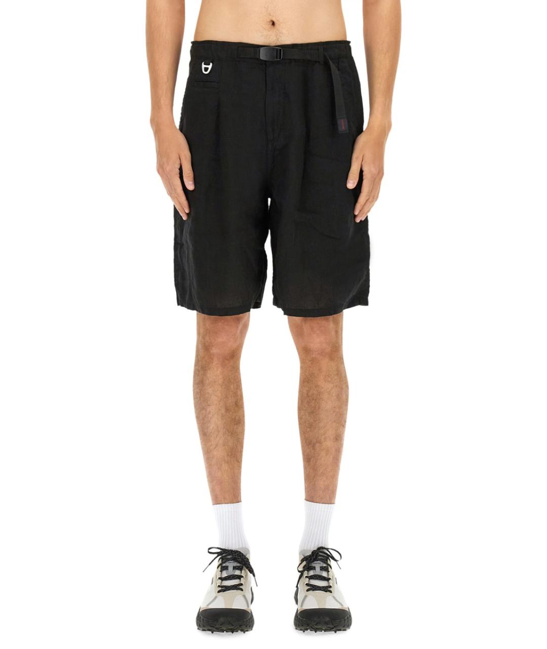 UNDERCOVER Черные льняные шорты, фото 2