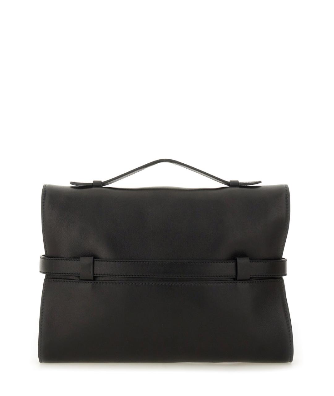 MOSCHINO Черный синтетический портфель, фото 3