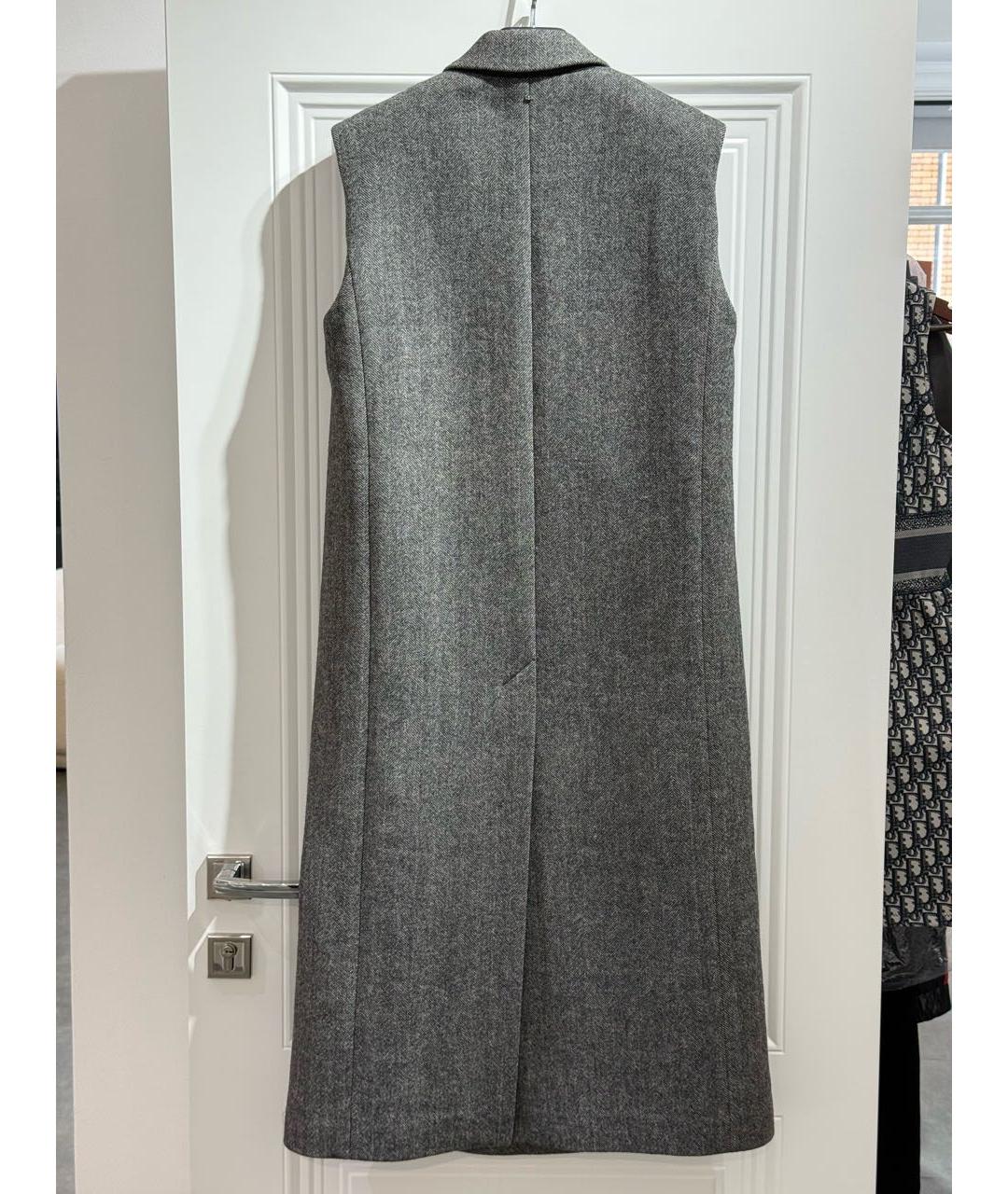 SPORTMAX Серый шерстяной жилет, фото 2