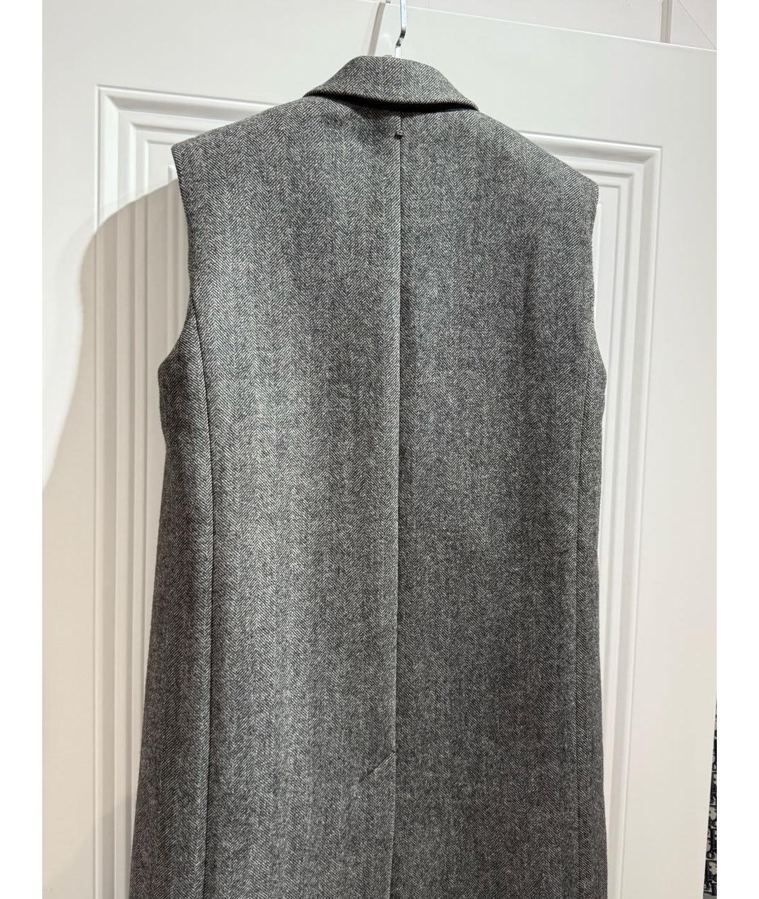 SPORTMAX Серый шерстяной жилет, фото 4