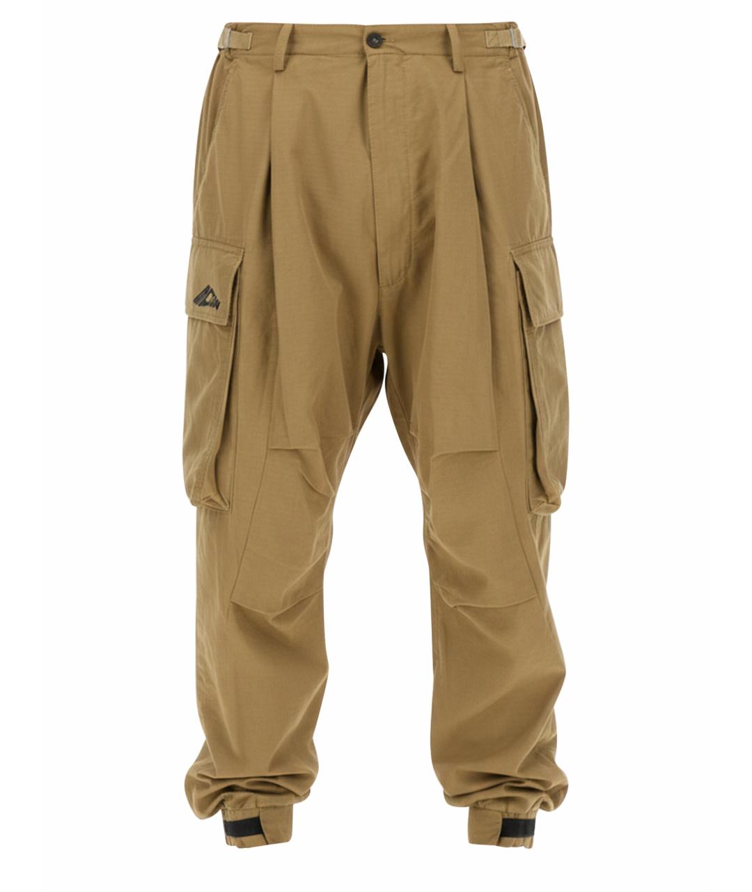 DSQUARED2 Бежевые хлопковые повседневные брюки, фото 1
