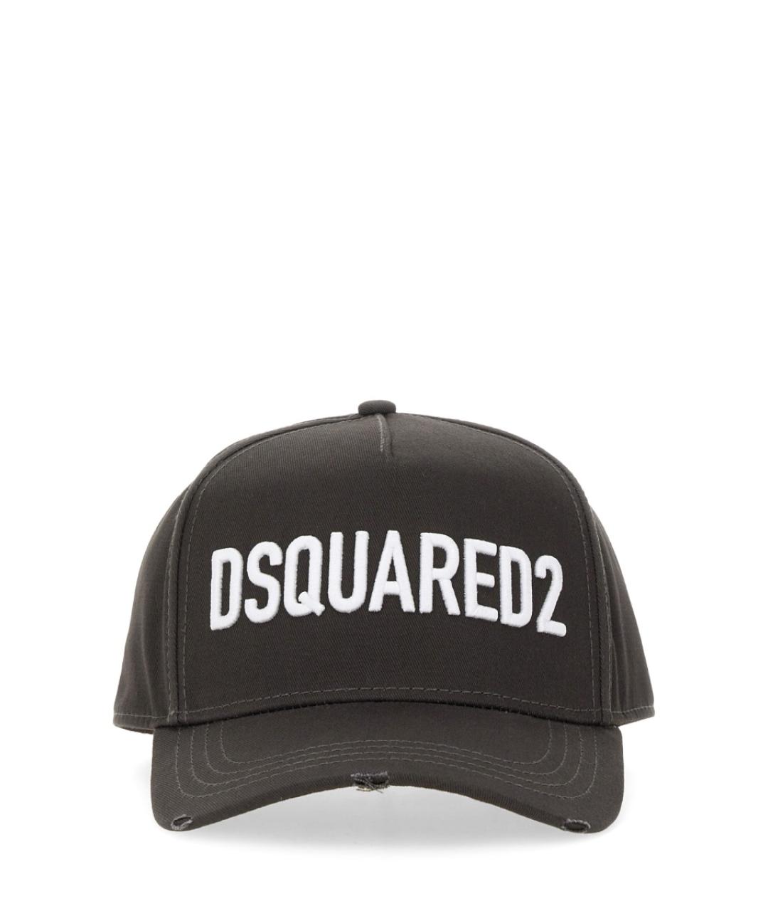 DSQUARED2 Черная хлопковая кепка/бейсболка, фото 1