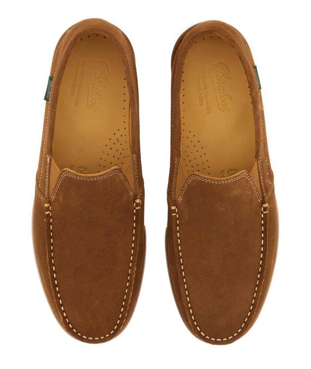 PARABOOT Коричневые кожаные мокасины, фото 6