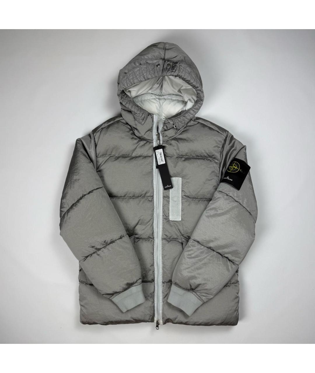 STONE ISLAND Серый пуховик, фото 6