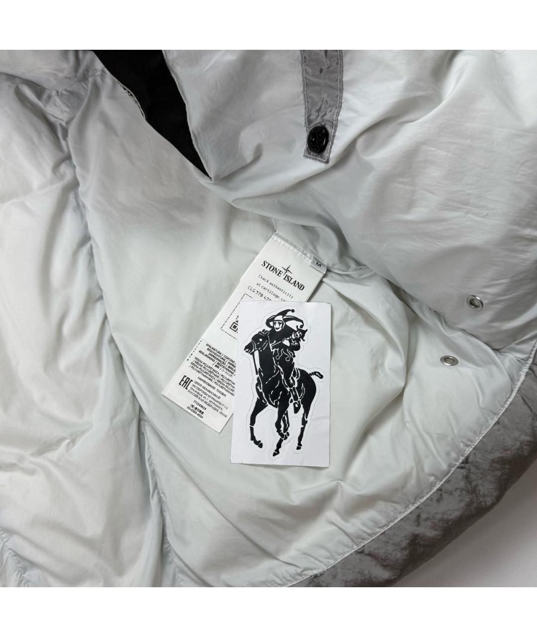 STONE ISLAND Серый пуховик, фото 5