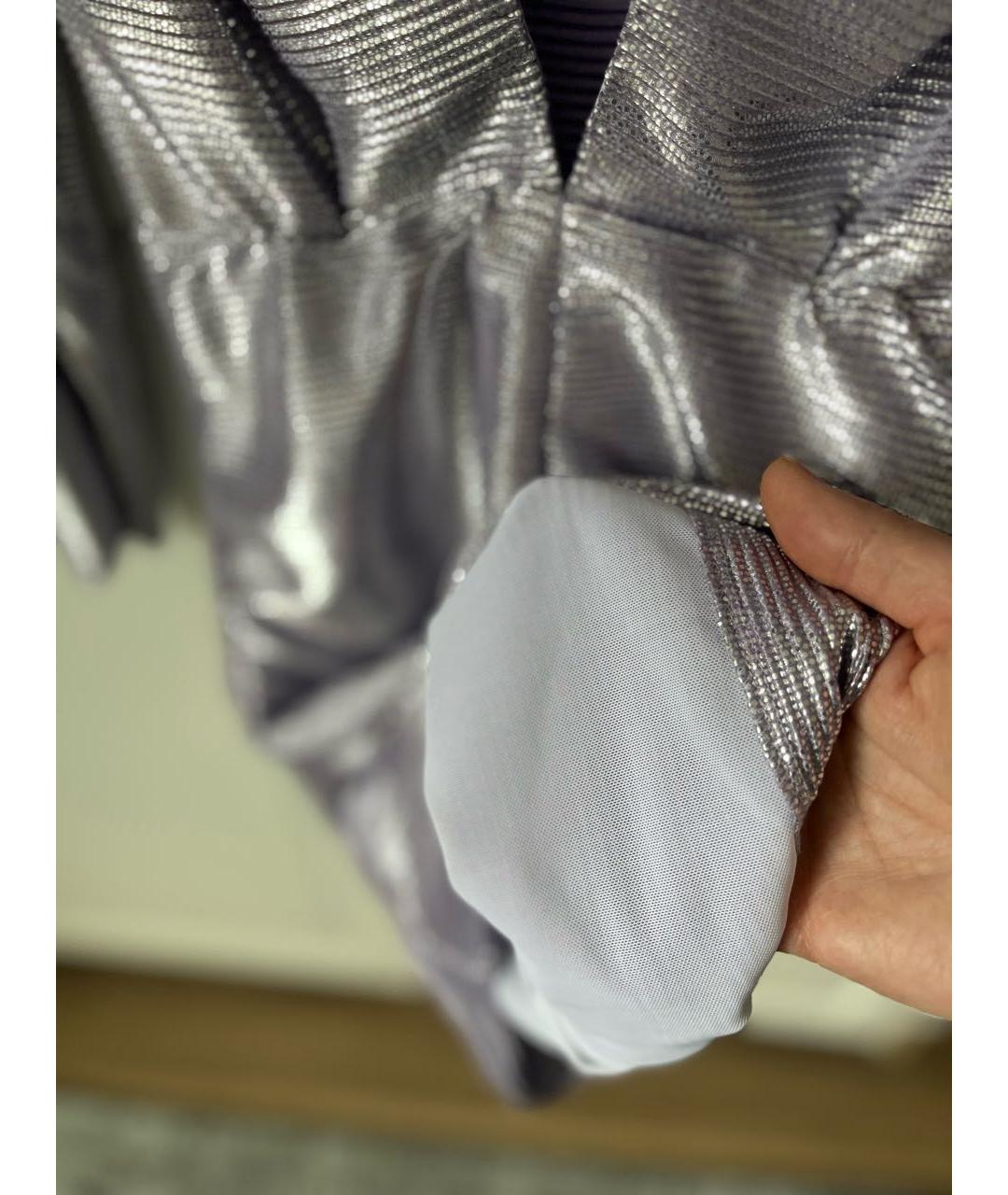 MAJE Фиолетовое полиэстеровое коктейльное платье, фото 7