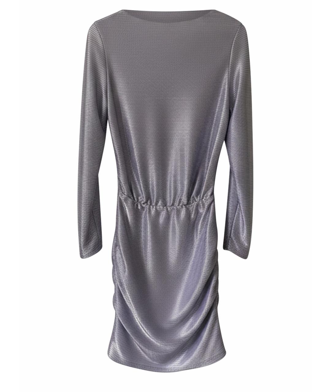 MAJE Фиолетовое полиэстеровое коктейльное платье, фото 1