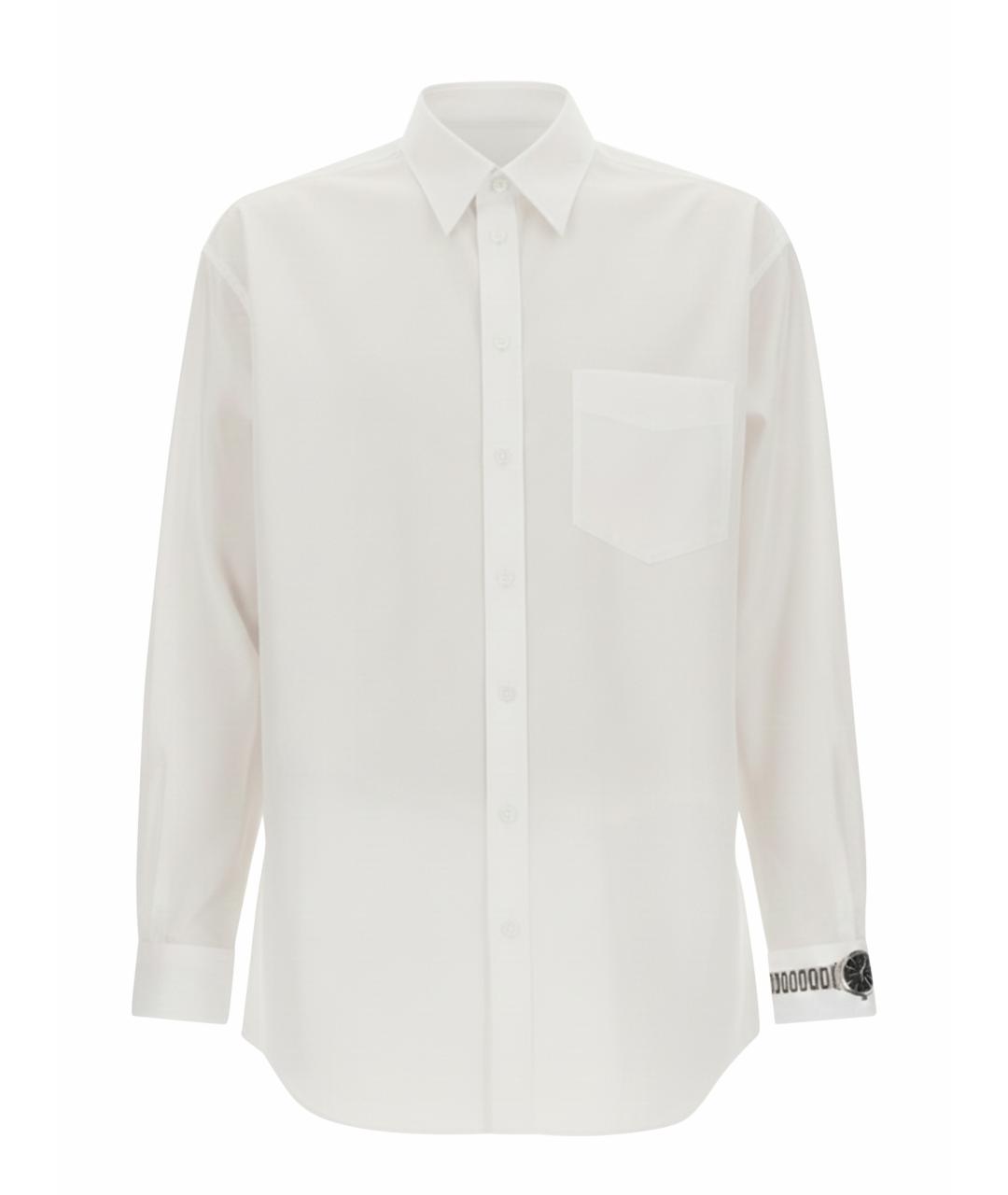 MOSCHINO Белая хлопковая кэжуал рубашка, фото 1