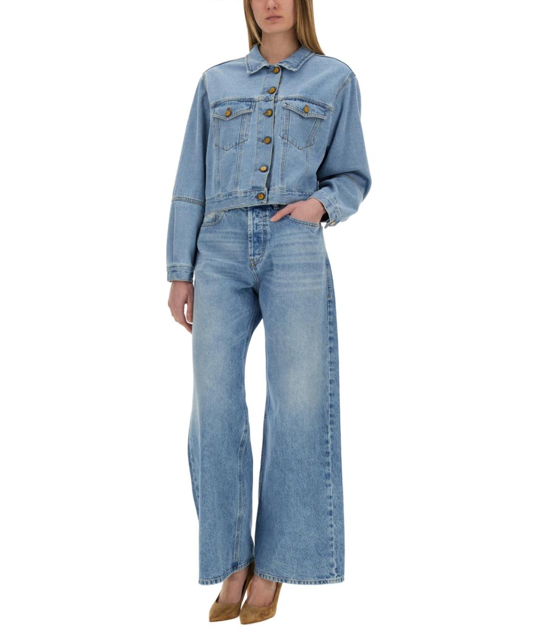 ALYSI Синяя хлопковая куртка, фото 2