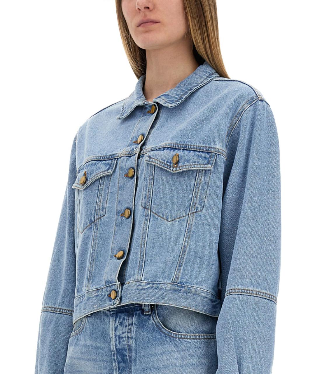 ALYSI Синяя хлопковая куртка, фото 4