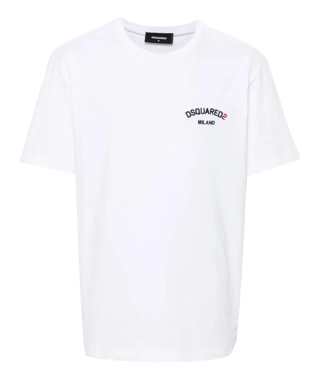 DSQUARED2 Белая хлопковая футболка, фото 1