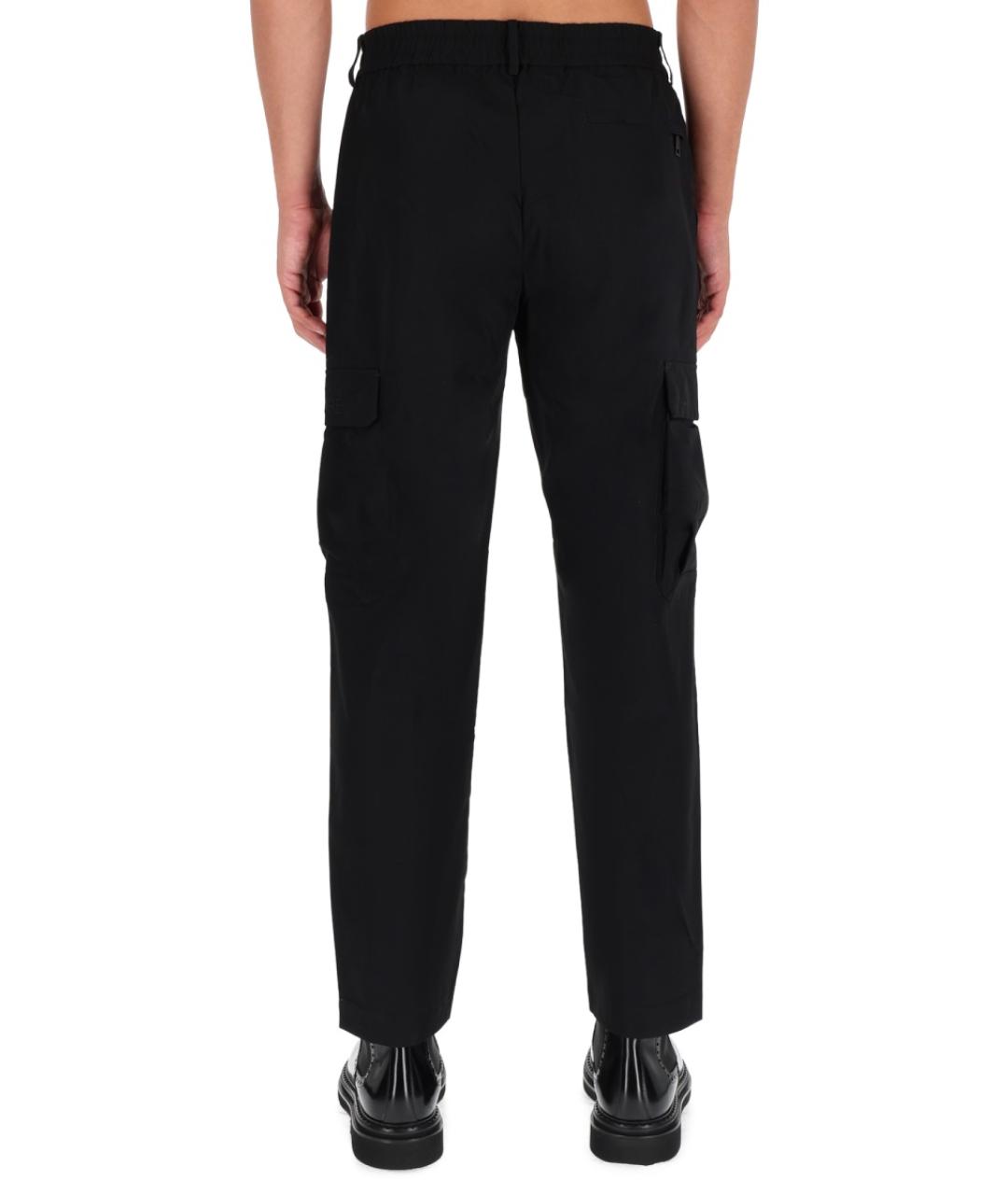 VERSACE JEANS COUTURE Черные полиэстеровые повседневные брюки, фото 4