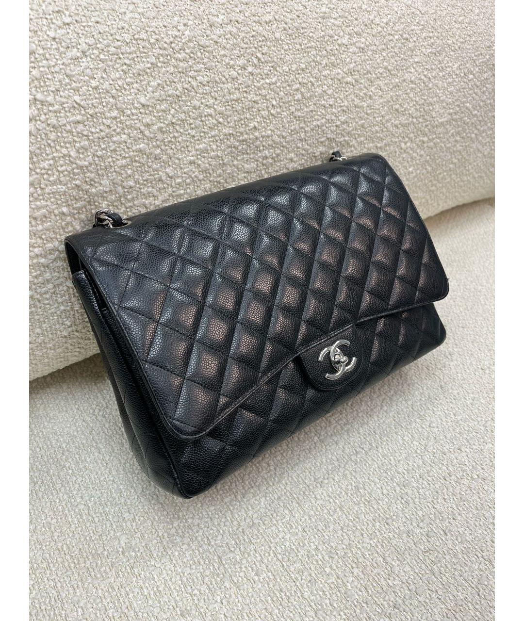 CHANEL Черная кожаная сумка через плечо, фото 7