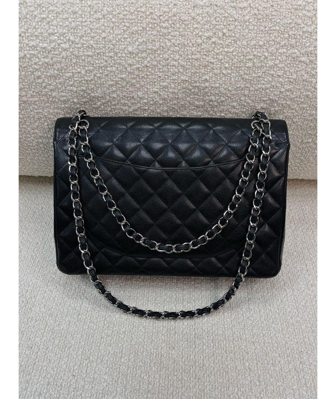 CHANEL Черная кожаная сумка через плечо, фото 3